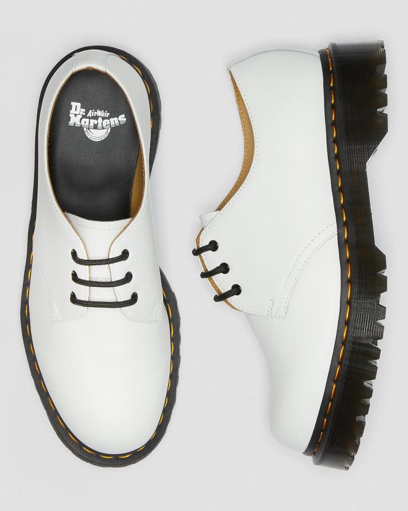 White Women's Dr Martens 1461 Bex Smooth Leather Oxfords Shoes | CA 342OKI